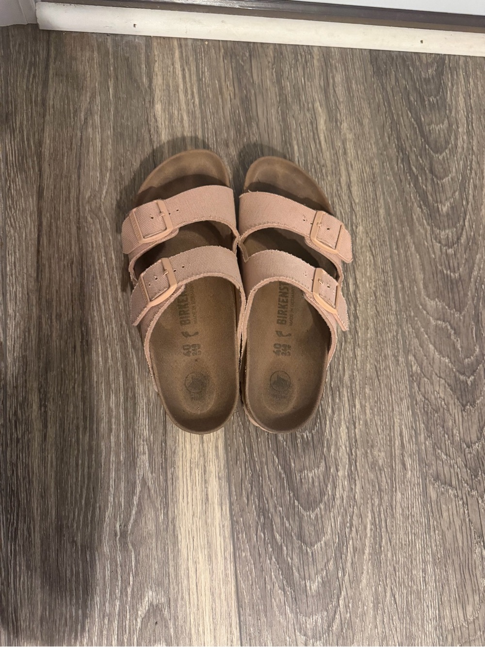 Birkenstock Kids Double-Buckle Sandals in Light Pink